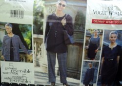 1751 VOG REVERSE JACKET,DRESS,TOP,WRAP SKIRT,PANTS PATTERN 20-24